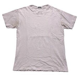 Kith Logo T-Shirt Mens Medium Gray Distressed Faded Y2K Graphic Tee